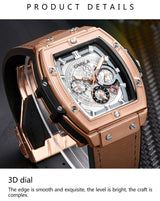 3D Dial Metallic Watch