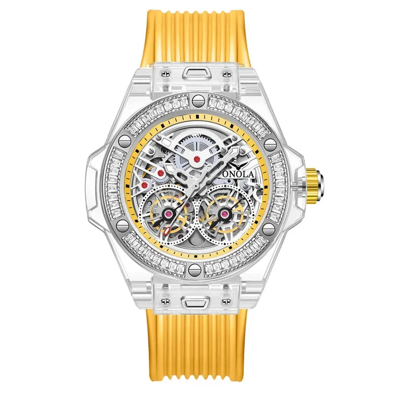 THE DIAMOND SERIES – LUXURY AUTOMATIC SKELETON WATCH