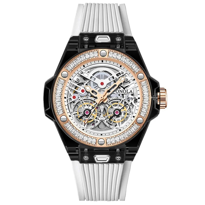 THE DIAMOND SERIES – LUXURY AUTOMATIC SKELETON WATCH