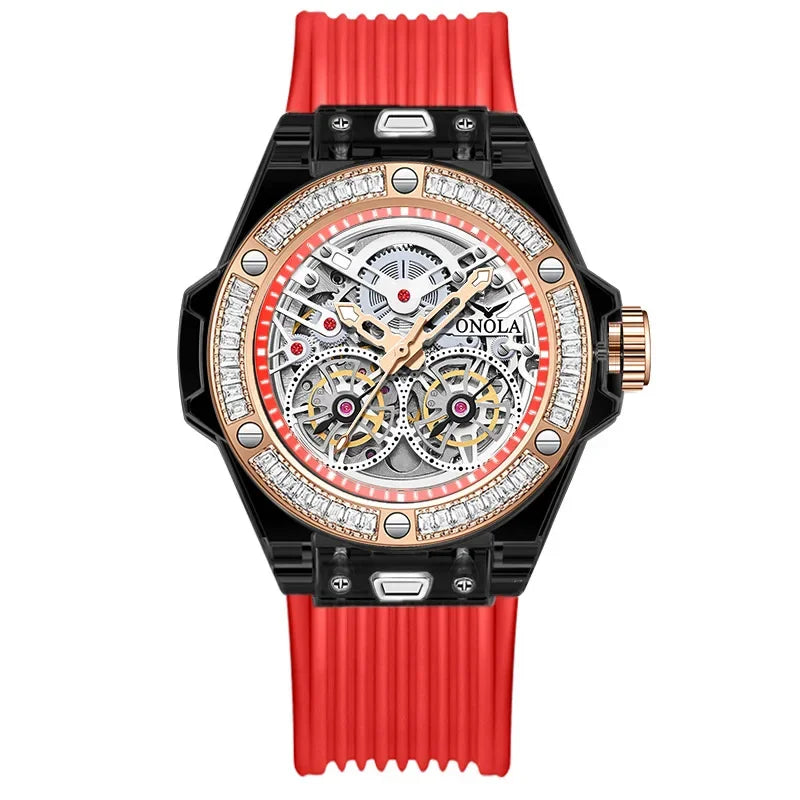 THE DIAMOND SERIES – LUXURY AUTOMATIC SKELETON WATCH