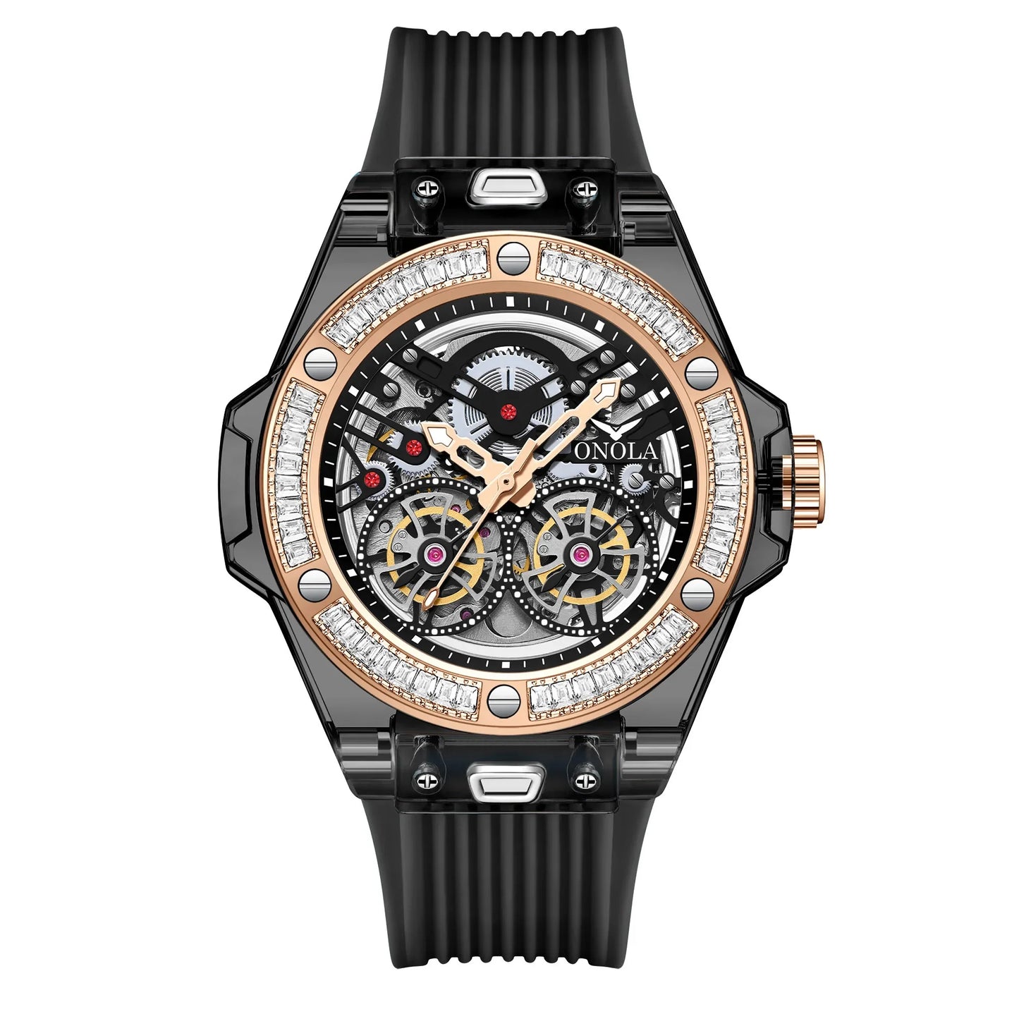THE DIAMOND SERIES – LUXURY AUTOMATIC SKELETON WATCH