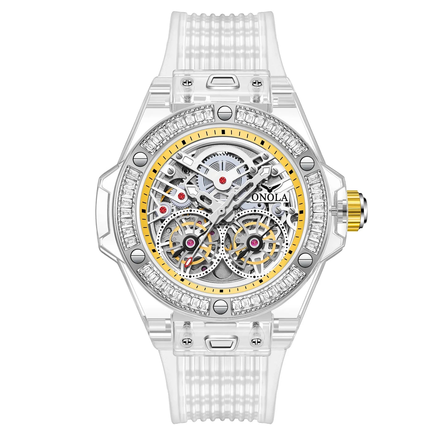 THE DIAMOND SERIES – LUXURY AUTOMATIC SKELETON WATCH