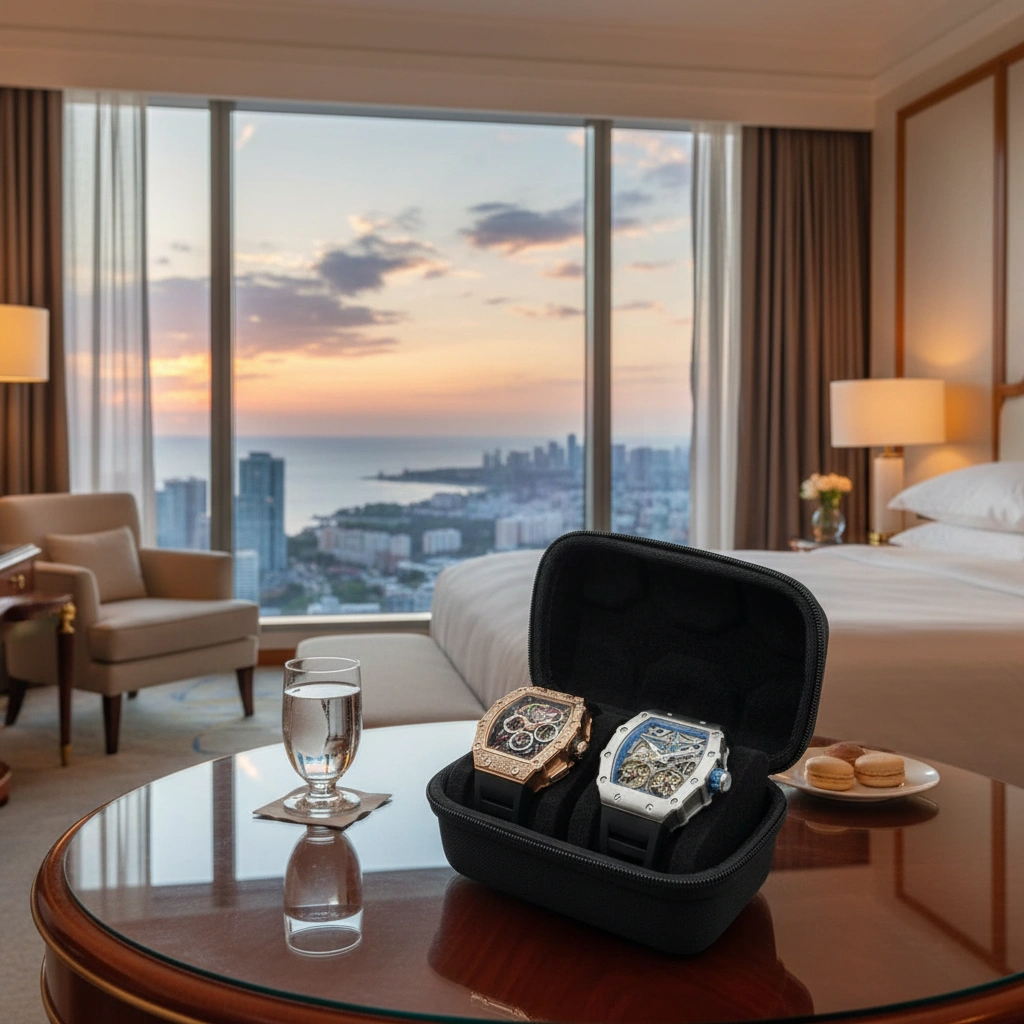 Travel Watch Case for 2 Timepieces