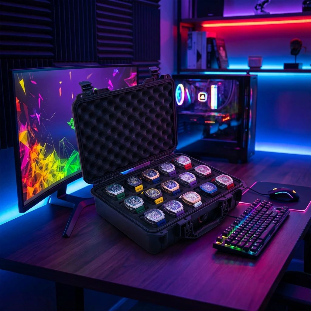 Travel Watch Case for 15 Timepieces